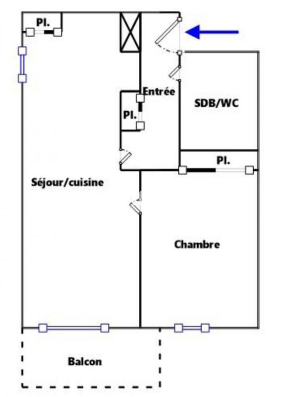 Appartement - 47 m² - 2 pièces