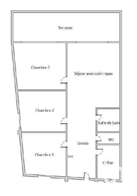 Appartement - 70 m² - 4 pièces
