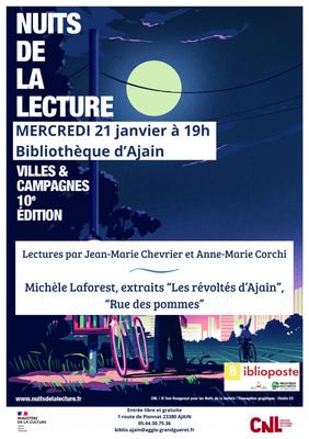 Les nuits de la lecture : "Les Patrimoines"