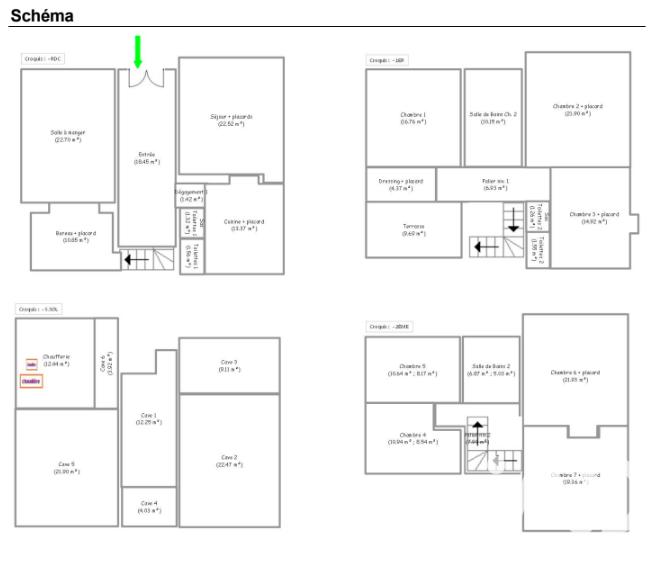 Maison - 241 m² - 14 pièces