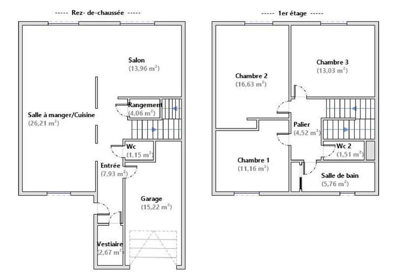 Maison - 105 m² - 5 pièces