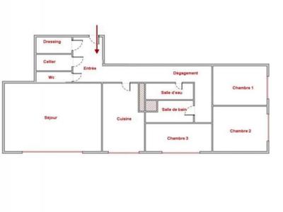 Appartement - 94 m² - 5 pièces