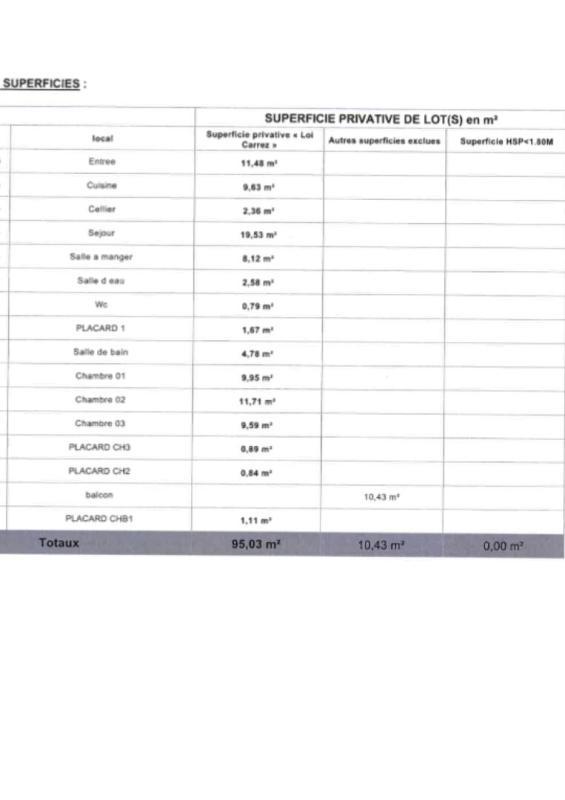 Appartement - 95 m² - 5 pièces