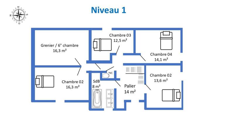 Maison - 150 m² - 7 pièces