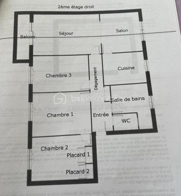 Appartement - 86 m² - 5 pièces