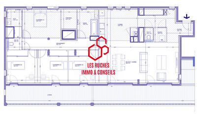 Appartement - 136 m² - 5 pièces