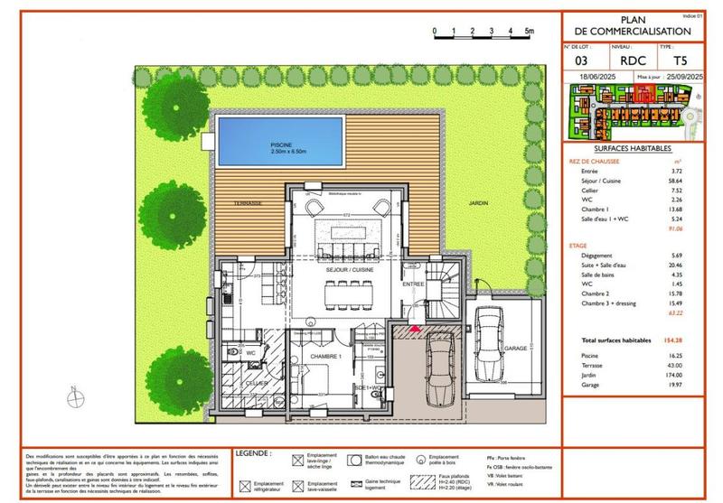 Maison - 154 m² - 5 pièces