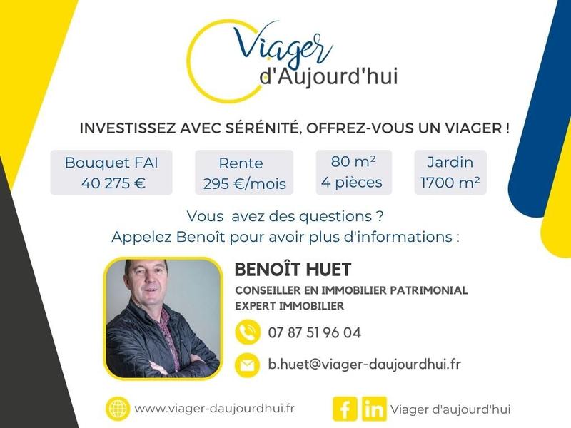 Viager - Maison - 80 m² - 4 pièces