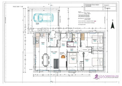 Maison - 80 m² - 4 pièces