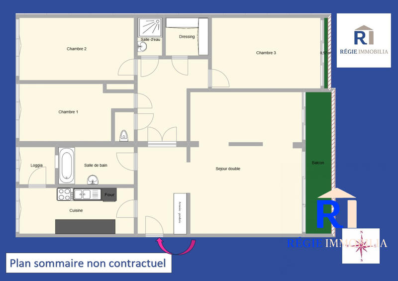 Appartement - 114 m² - 5 pièces
