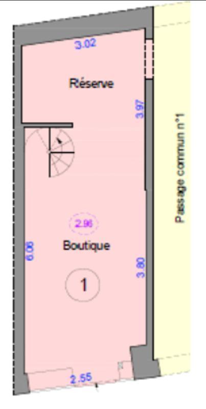 Bureau - 24 m² - 1 pièce