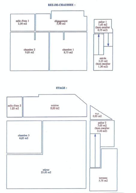 Maison - 76 m² - 3 pièces