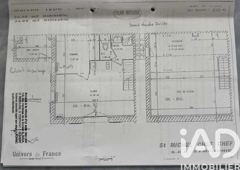 Maison - 35 m² - 3 pièces