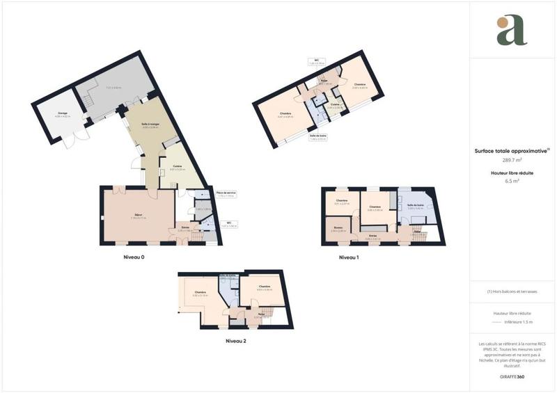 Maison de ville - 255 m² - 8 pièces