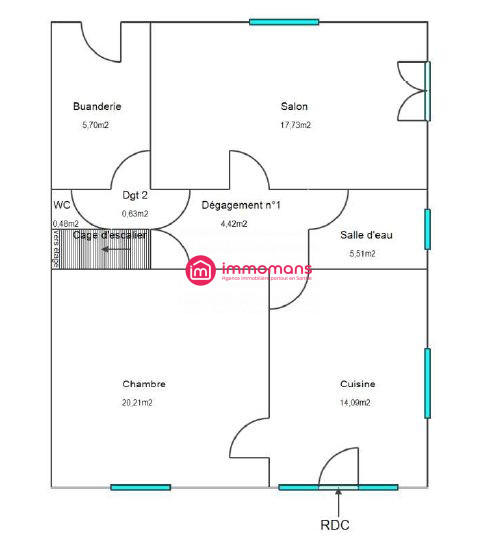 Maison ancienne - 119 m² - 4 pièces