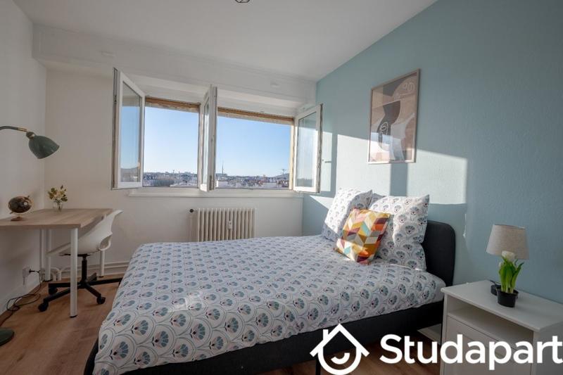 Chambre - 14 m² - 1 pièce