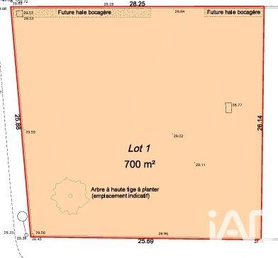 Terrain - 700 m²