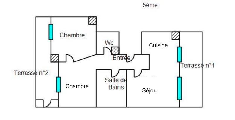 Appartement - 40 m² - 3 pièces