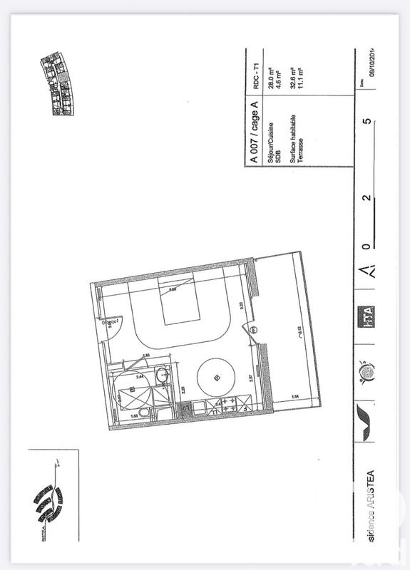 Studio - 32 m² - 1 pièce