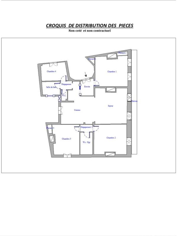 Appartement - 107 m² - 5 pièces