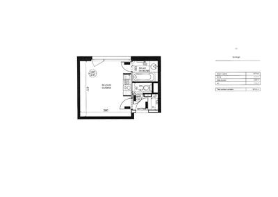 Appartement - 22 m² - 1 pièce