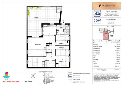 Appartement - 107 m² - 5 pièces