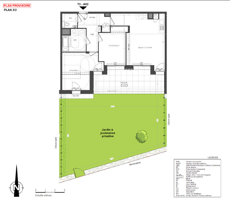 Appartement - 64 m² - 3 pièces