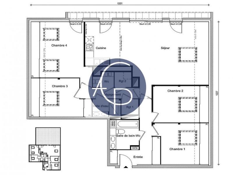 Appartement - 112 m² - 5 pièces