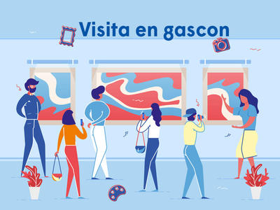 Visite en langue gasconne de l'exposition &quot;La part du feu&quot; de Claire Forgeot