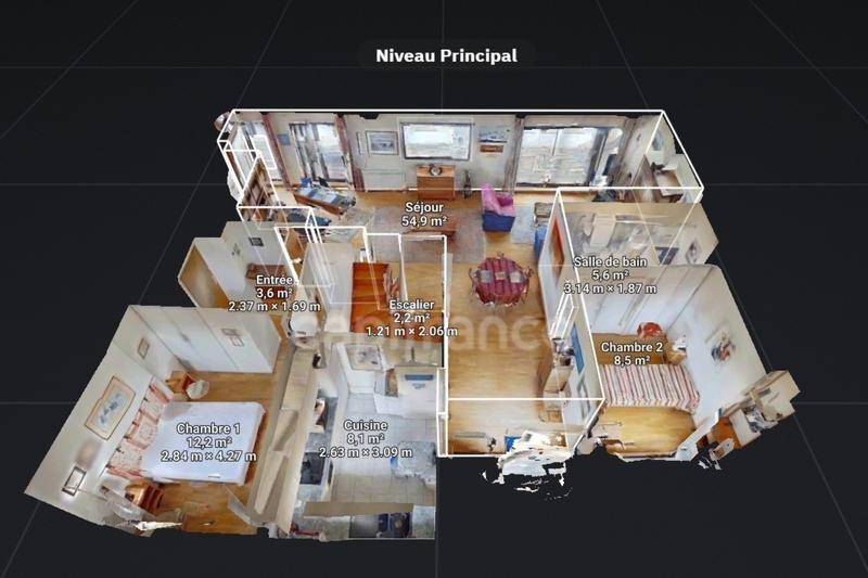 Duplex - 138 m² - 5 pièces