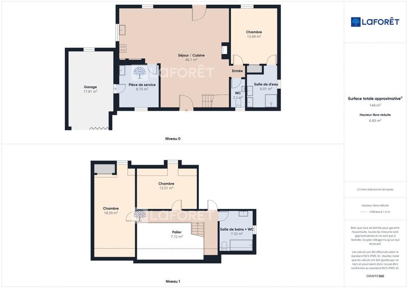 Maison traditionnelle - 120 m² - 5 pièces