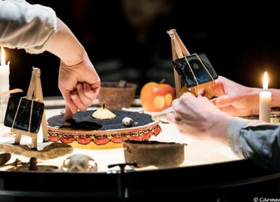 Spectacle à Cajarc, théâtre d'objet : Sous terre