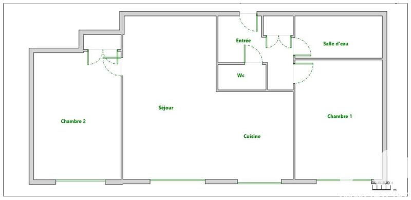 Appartement - 48 m² - 3 pièces