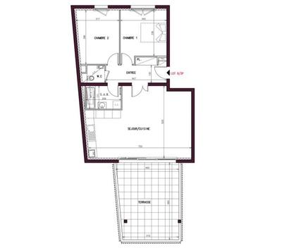 Appartement - 72 m² - 3 pièces