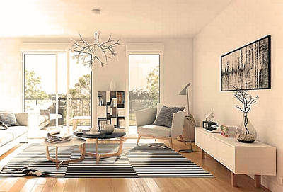 Appartement - 61 m² - 3 pièces