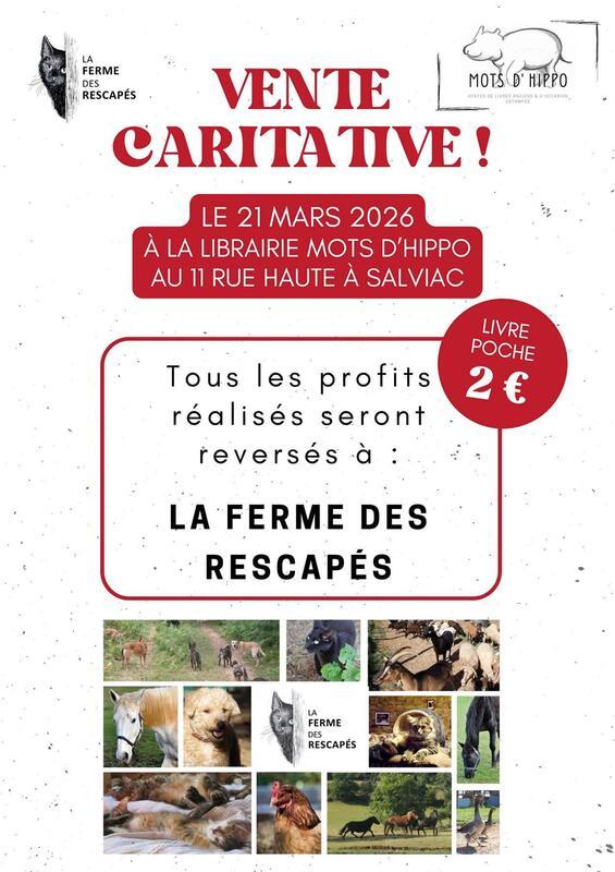 Vente caritative de livres