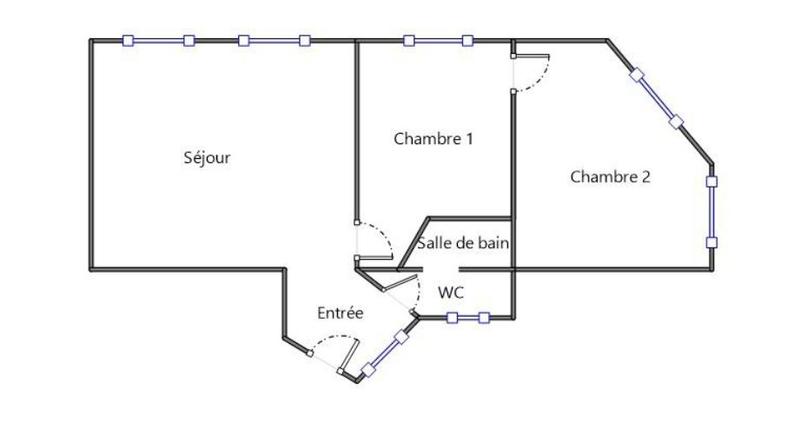 Appartement - 56 m² - 3 pièces
