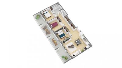 Appartement - 76 m² - 4 pièces