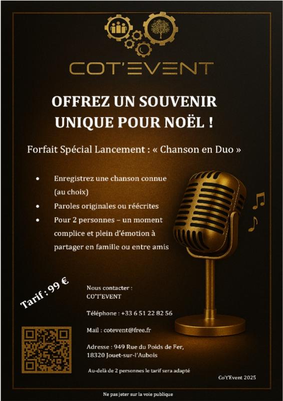 Chanson en Duo - Offrez un souvenir uniquement pour Noël