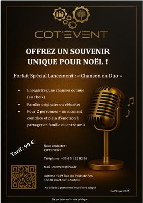 Chanson en Duo - Offrez un souvenir uniquement pour Noël
