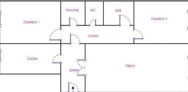 Appartement - 68 m² - 3 pièces