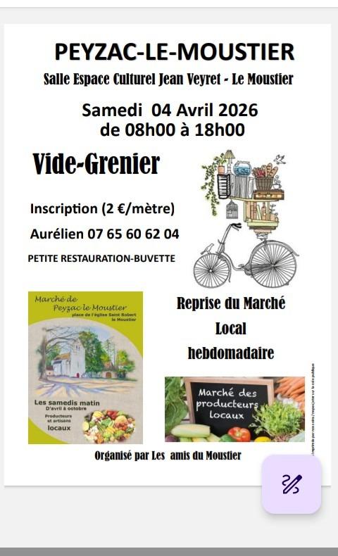 Vide grenier du Moustier