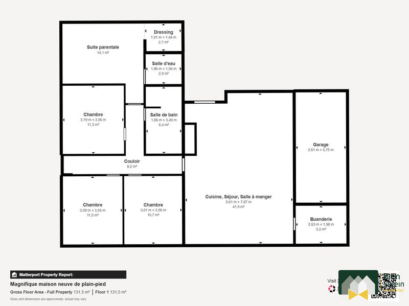 Maison - 114 m² - 6 pièces