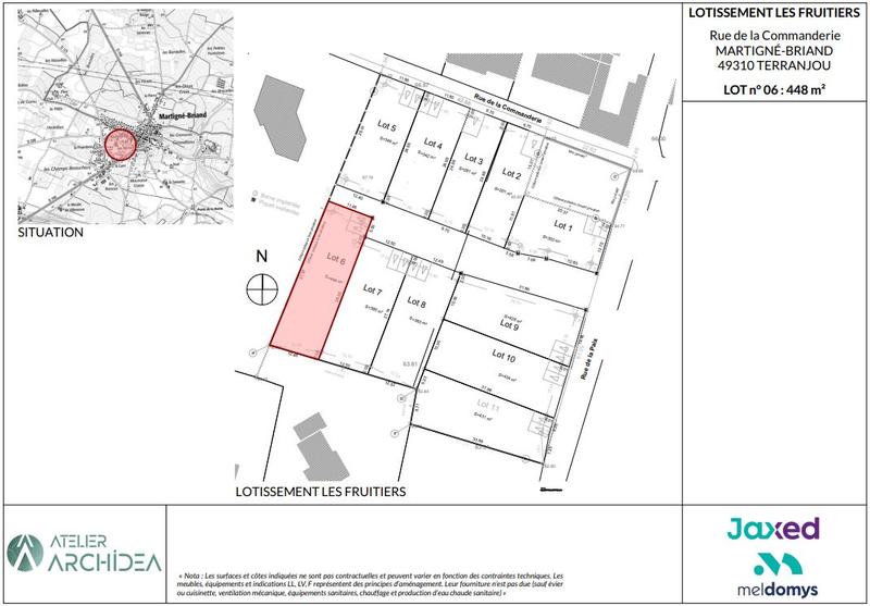 Terrain constructible - 446 m²