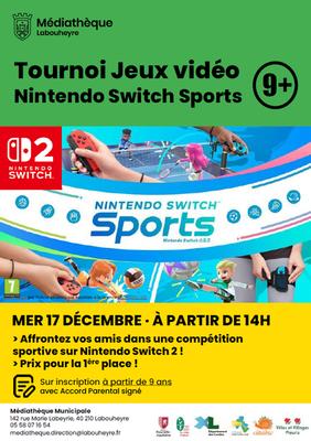 Tournoi Jeux Vidéo Nintendo Switch Sports