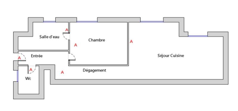 Appartement - 60 m² - 3 pièces