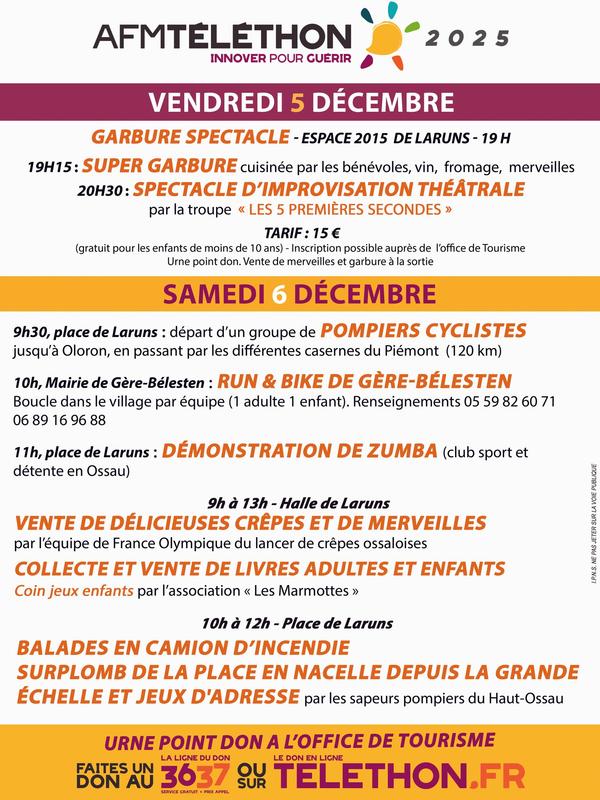 Téléthon à Laruns