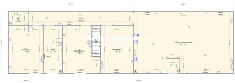 Appartement - 102 m² - 4 pièces