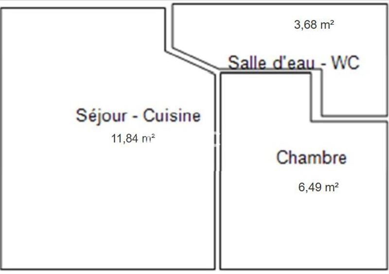 Appartement - 22 m² - 2 pièces