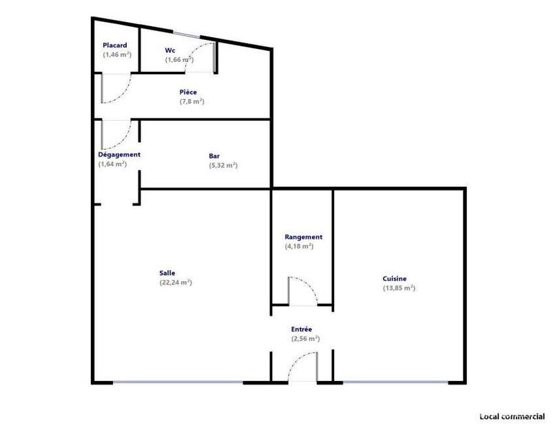 Local commercial - 61 m²